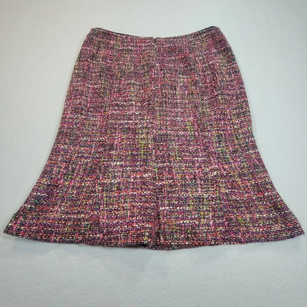 Talbots Petites‎ Tweed Skirt Knee Length Multicolor Career Office Women's 10P